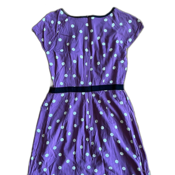 Boden Purple Polka Dot Dress - Picture 7 of 10